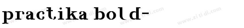 practika bold字体转换 practika bold字体转换